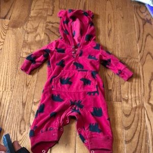 Fleece Carter’s bear one piece outfit